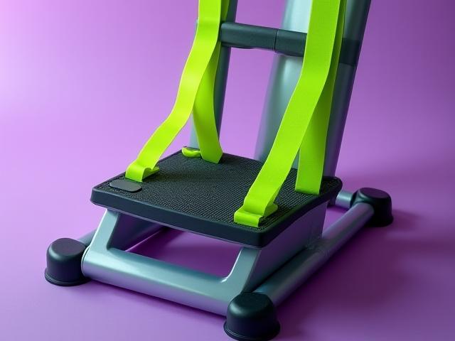Stepper with integrated resistance bands